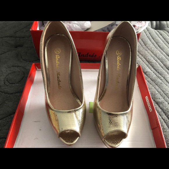 Andres machado euro size 32 heels - Picture 1 of 4